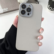 Solid Color Lychee Pattern Phone Case