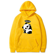 Panda Funny Pattern Case Printed Long-sleeved Hooded Sweater