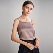 Silk Camisole Women's Solid Color Slim Fit