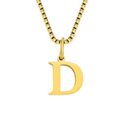 26 English Letter Necklace Titanium Steel Women's