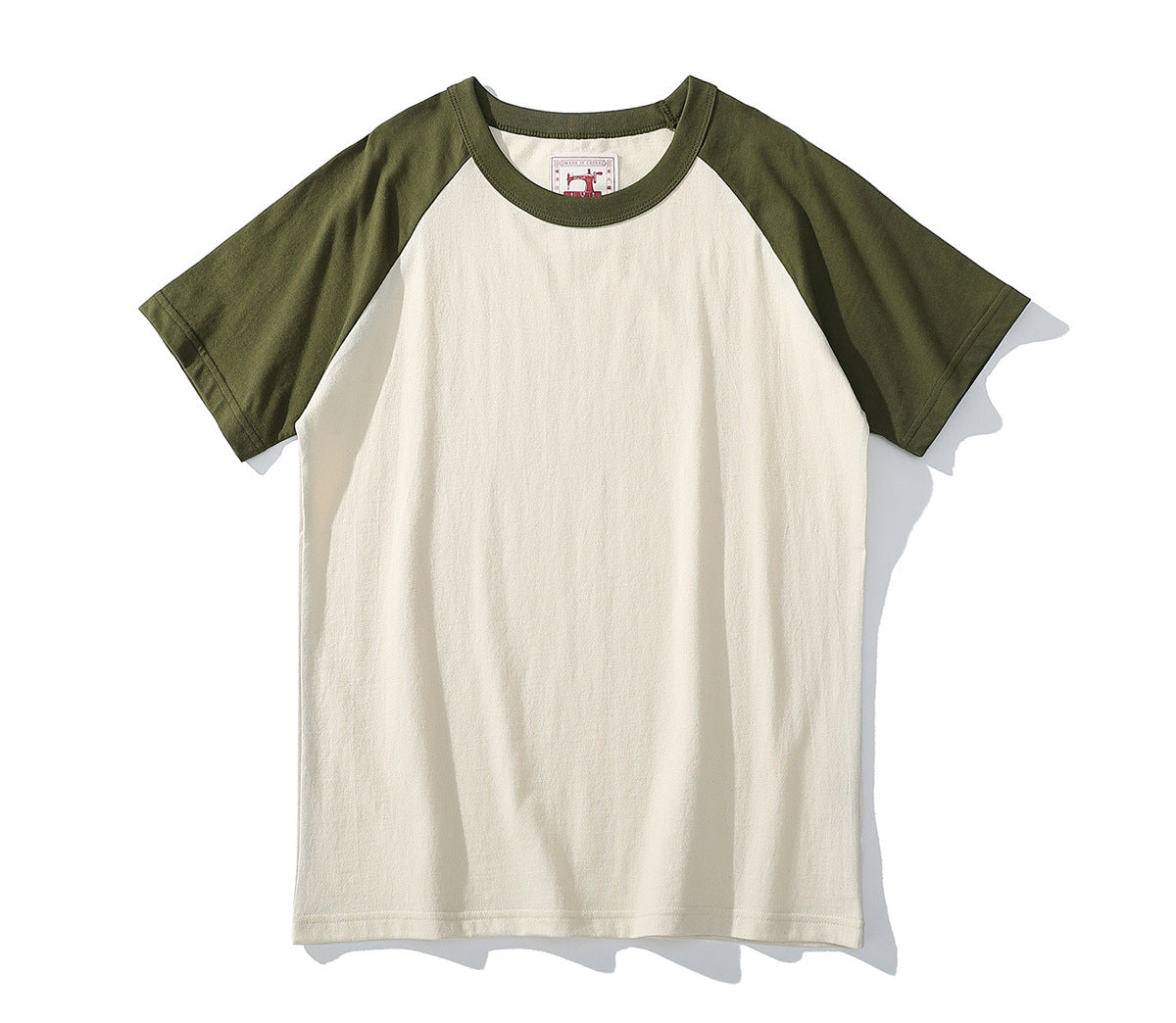 Spring And Summer Raglan Sleeve Casual Short Sleeve Retro T-shirt