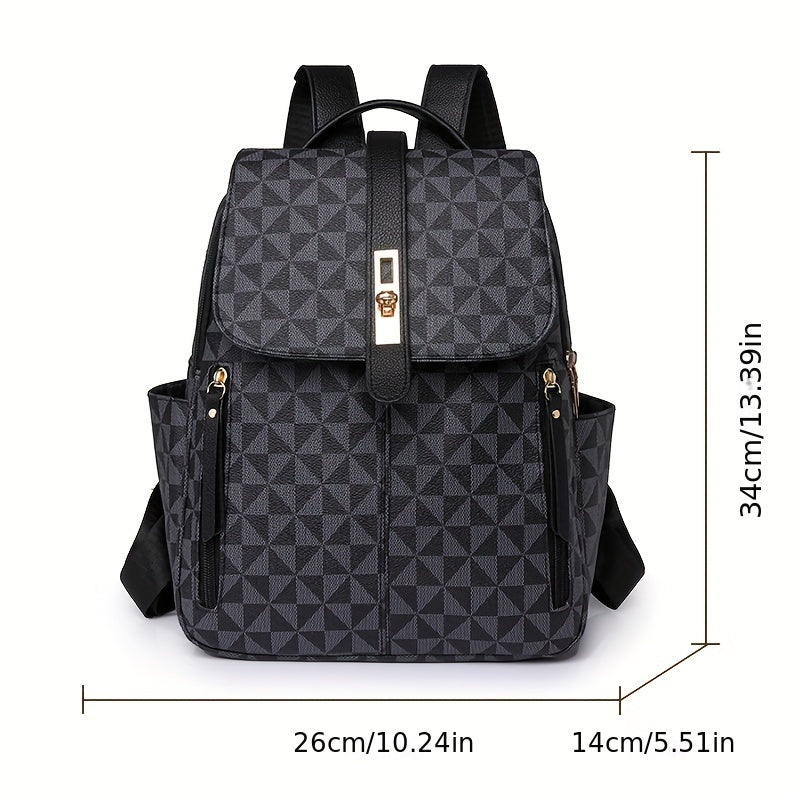 Versatile Multi-layer Large Capacity Travel Backpack, Casual Women's Backpack, Simple Trend College Daily Commuting Backpack