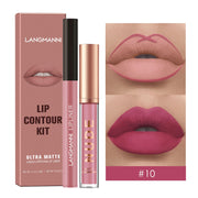 Makeup No Stain On Cup Matte Lip Gloss Suit