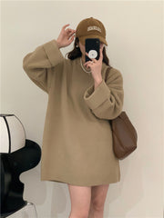 Medium Length Loose Thick Pullover Soft Glutinous Bottoming Sweater