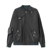 Multi-zipper Couple Workwear Jacket