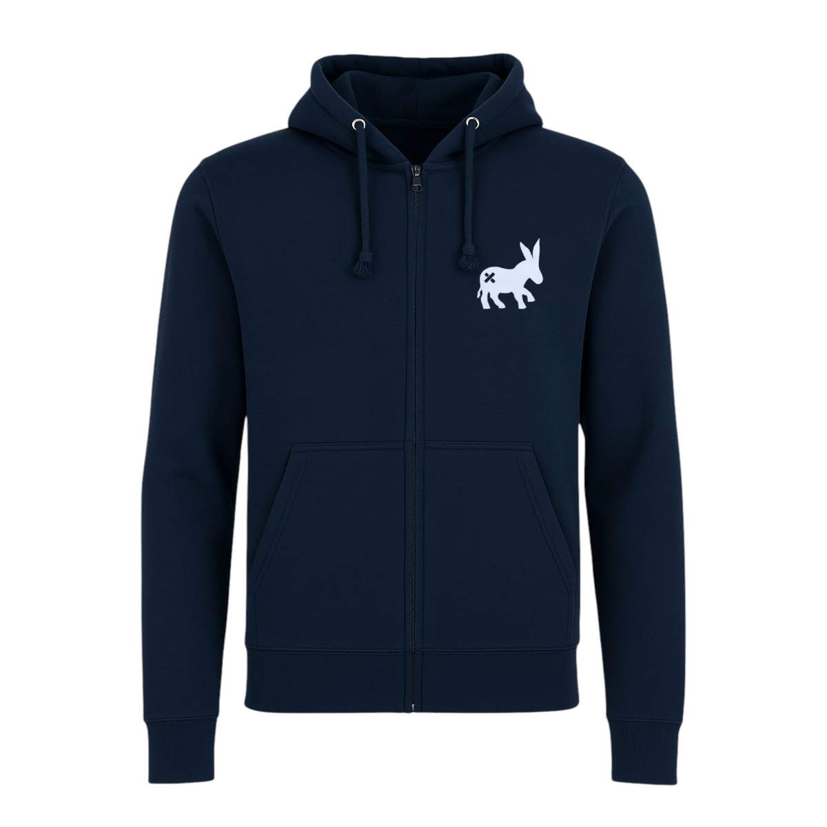 Maglia Zip Logo Uomo Blu