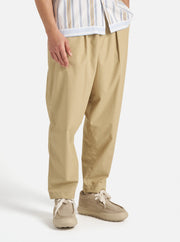 Pantaloni Pleated Track Uomo Sand