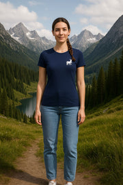 T-shirt Classic Logo Donna Blue Navy