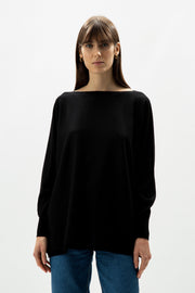 Extra Fine Merino Oversized Boat Neck