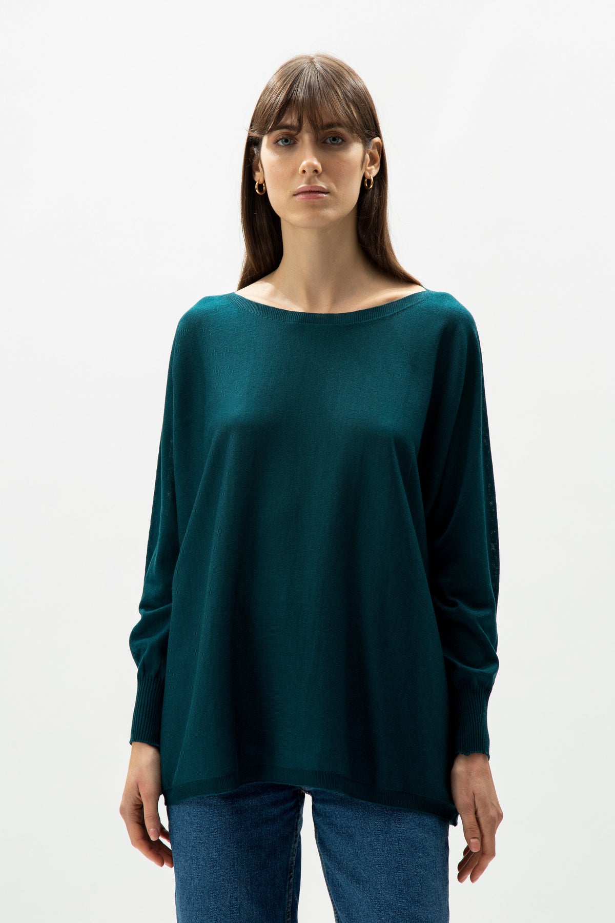 Extra Fine Merino Oversized Boat Neck