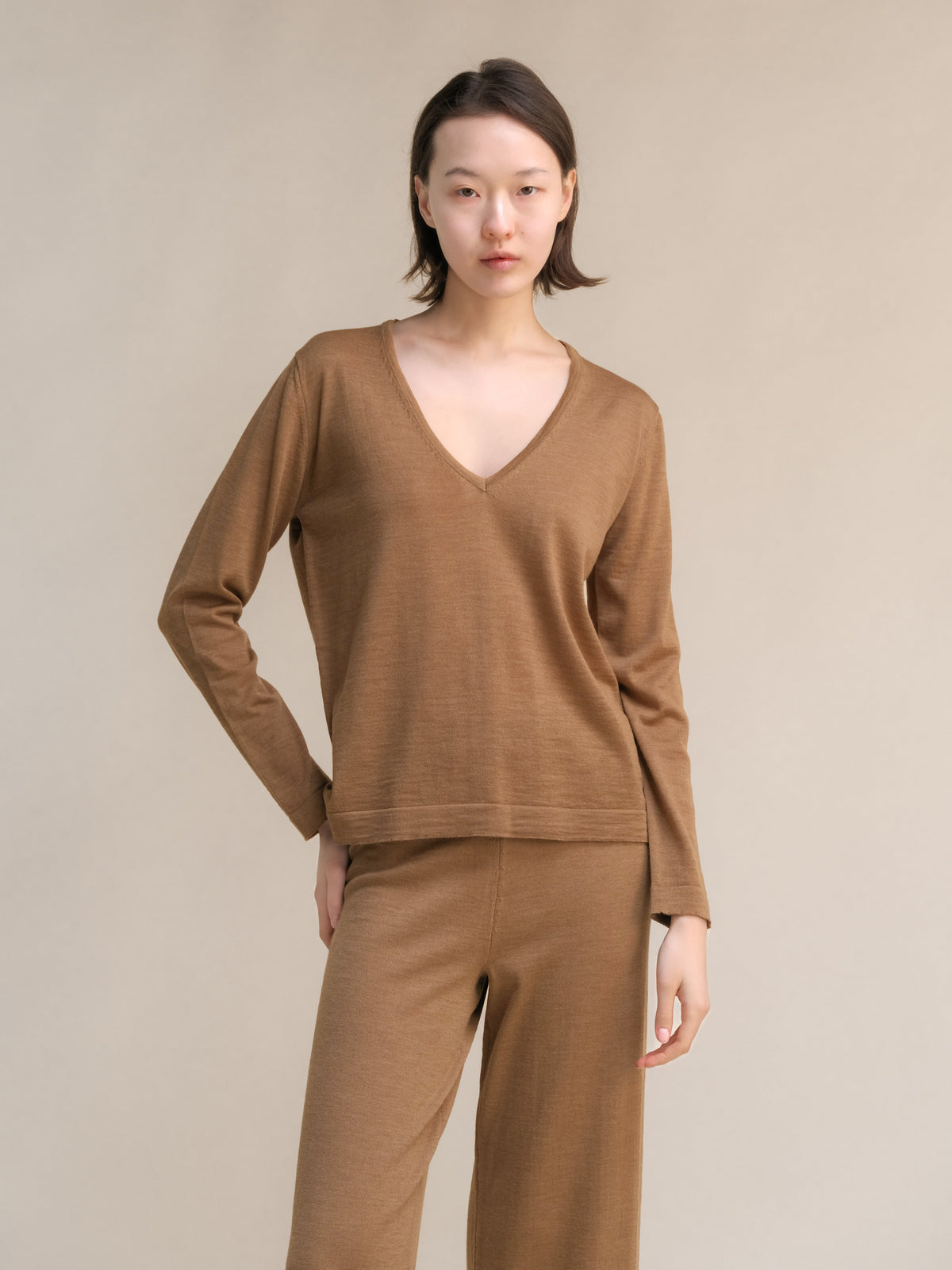 Extra Fine Merino V-Neck Sweater