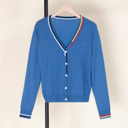 V-neck Short Woolen Jacket Sweater