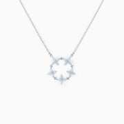 Women's Fashion Simple Flower Pendant Necklace