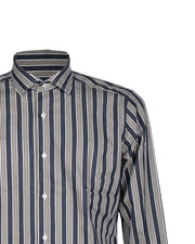 CAMICIA SLIM GIO' BLU E MORO