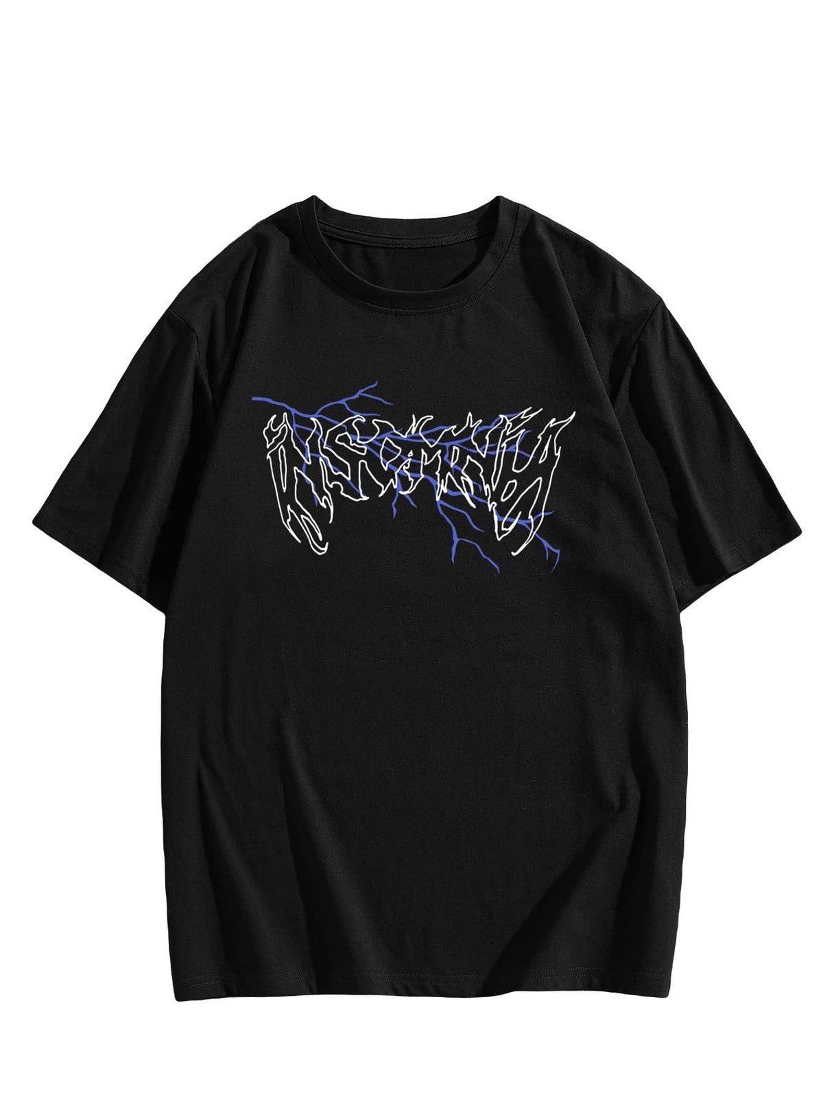 Women's Short Sleeve Letter T-shirt Printed Pattern Casual Loose Short Sleeves Pullover Base Round Neck