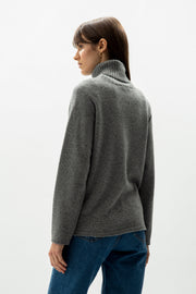 Cashmere Mix Turtleneck Sweater