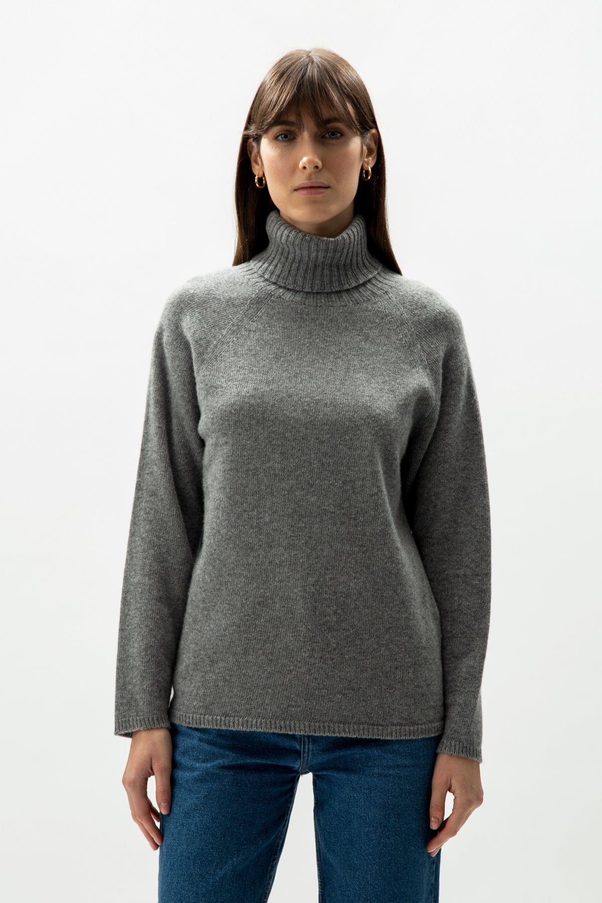Cashmere Mix Turtleneck Sweater