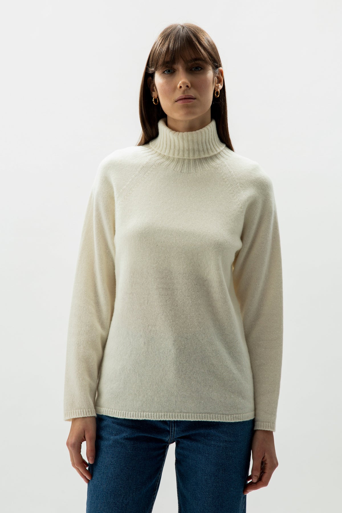 Cashmere Mix Turtleneck Sweater