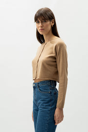 Cashmere Mix Cropped Cardigan