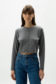 Cashmere Mix Cropped Cardigan