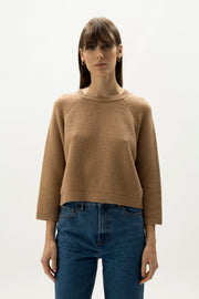 Cashmere Mix 3/4 Sleeve Pullover