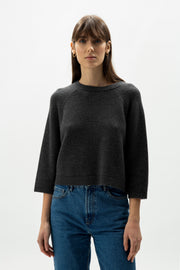 Cashmere Mix 3/4 Sleeve Pullover