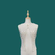 Ins Hand-woven Pearl Vest