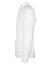 CAMICIA SLIM FIT BIANCA CON POLSINO STONDATO