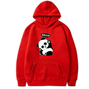 Panda Funny Pattern Case Printed Long-sleeved Hooded Sweater