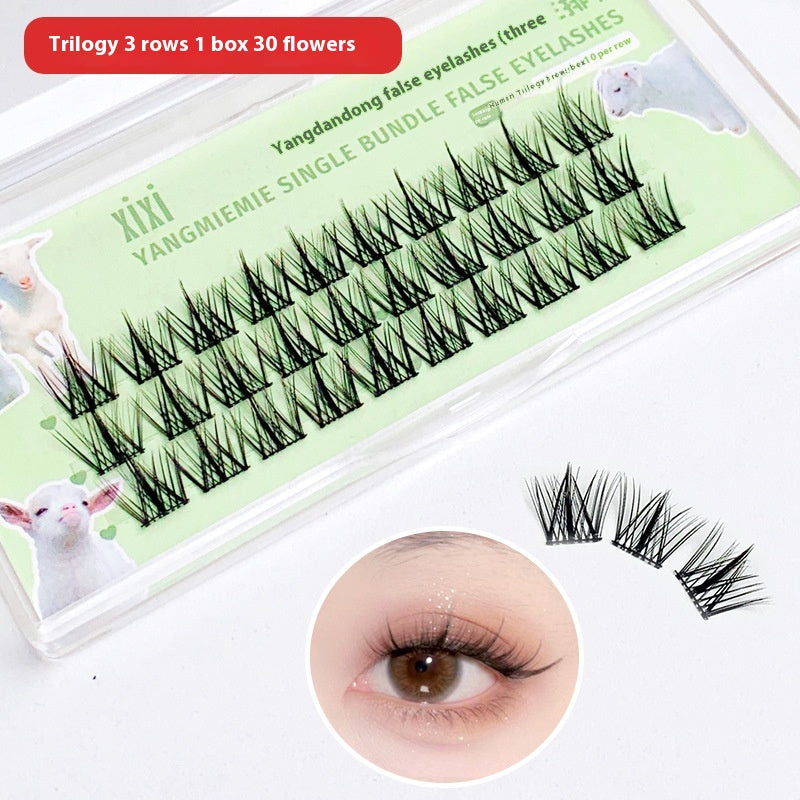 Trilogy False Cat Ears Lower Eyelashes Segmented