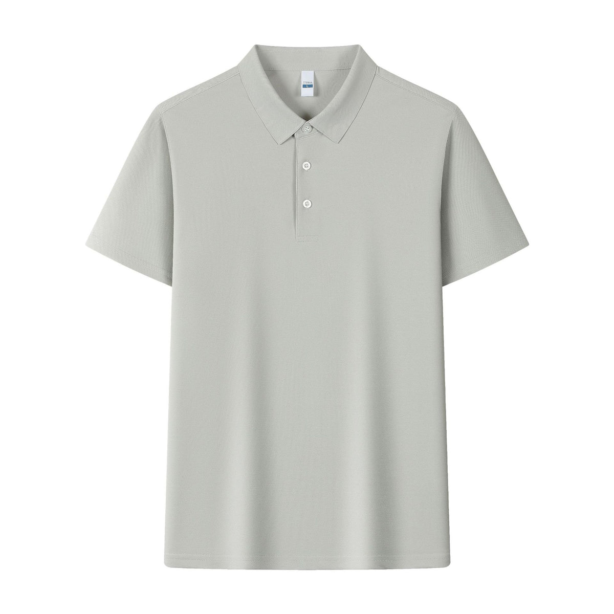 Ice Silk Seamless Polo Shirt Men's Cool Light Luxury Short Sleeve