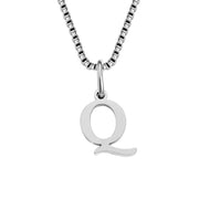 26 English Letter Necklace Titanium Steel Women's