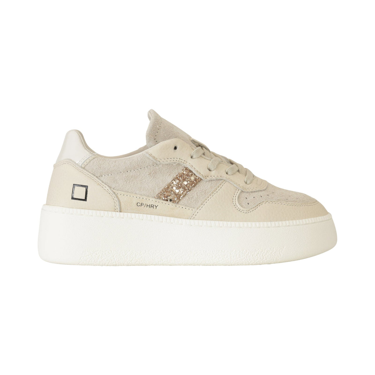 SNEAKERS COURT PLATFORM BEIGE