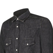 CAMICIA DENIM NERO