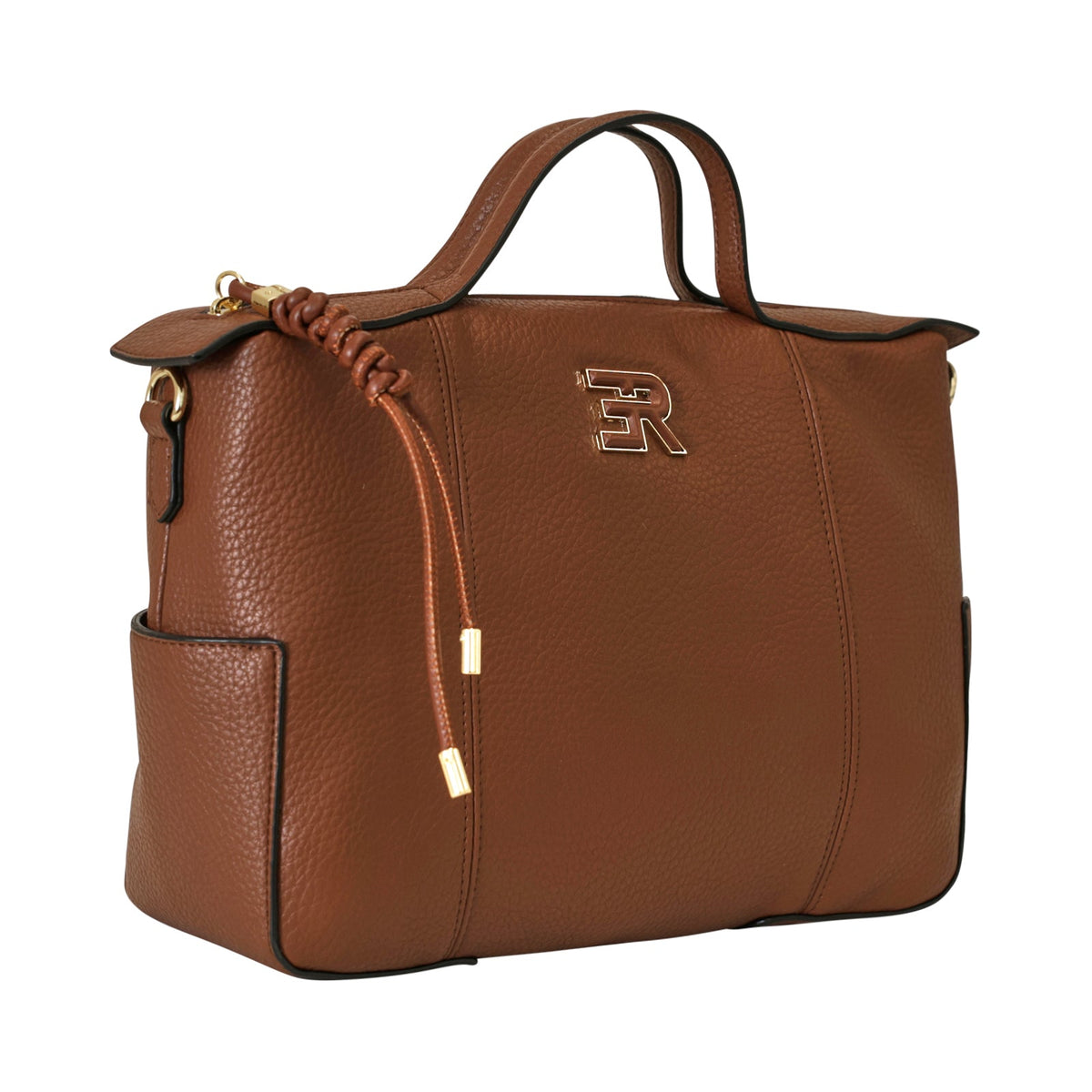 BORSA A MANO VIOLETA CUOIO