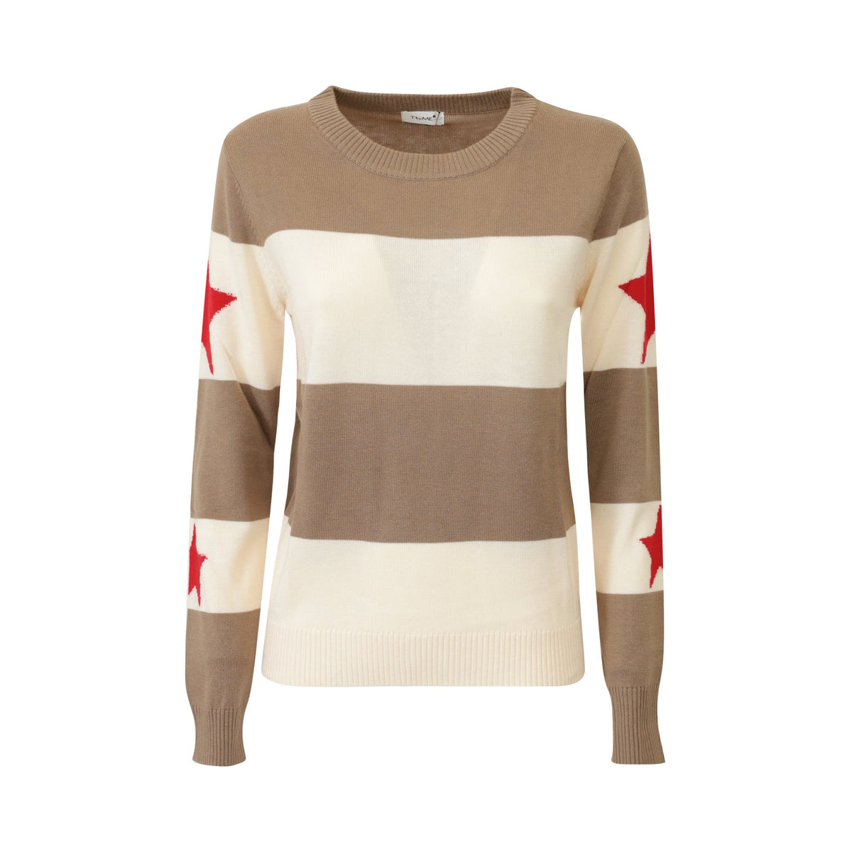 MAGLIA BIANCA E BEIGE