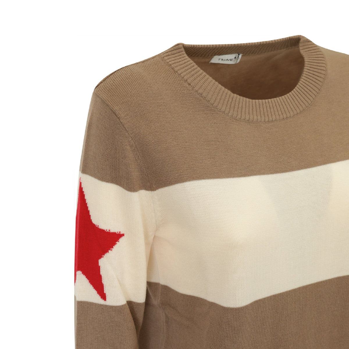 MAGLIA BIANCA E BEIGE