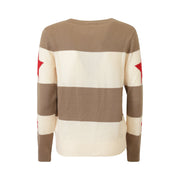 MAGLIA BIANCA E BEIGE