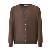 CARDIGAN MARRONE