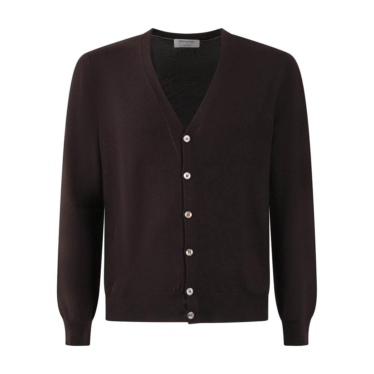 CARDIGAN MARRONE