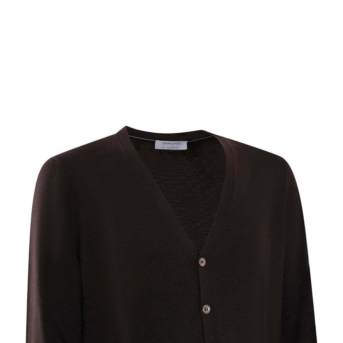 CARDIGAN MARRONE