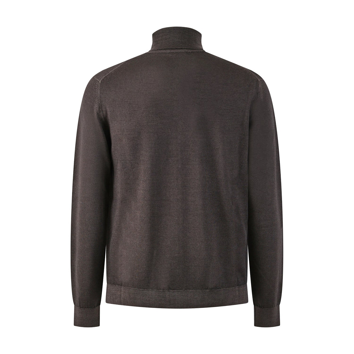 MAGLIA COLLO ALTO MARRONE