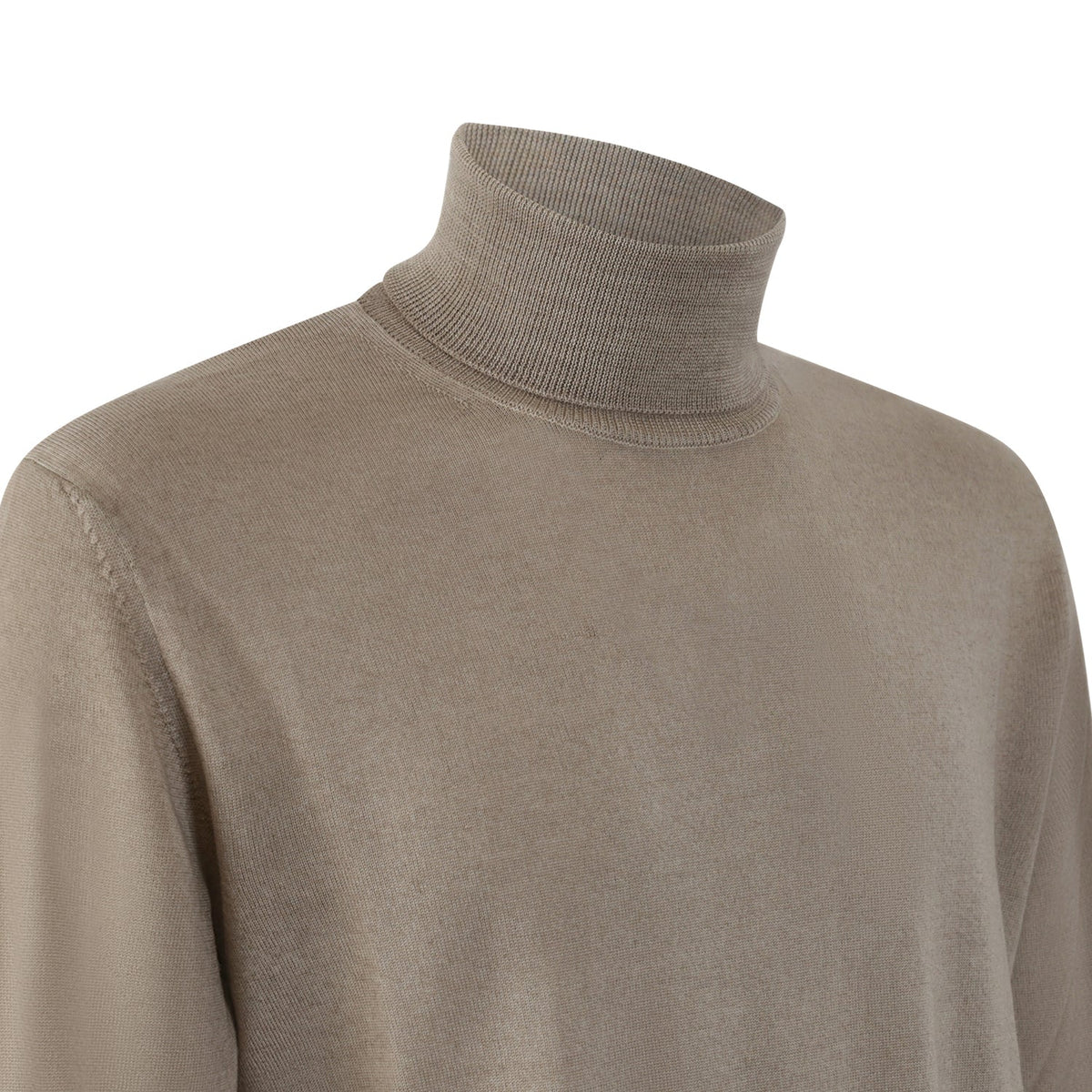 MAGLIA COLLO ALTO BEIGE