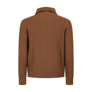 MAGLIA FULLZIP CARAMELLO
