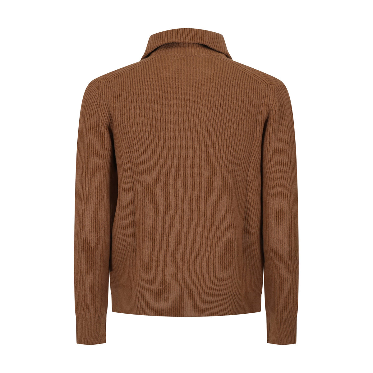 MAGLIA FULLZIP CARAMELLO