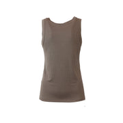 TOP SETA MARRONE