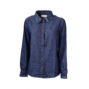CAMICIA BUSSOLA IN DENIM BLU JEANS