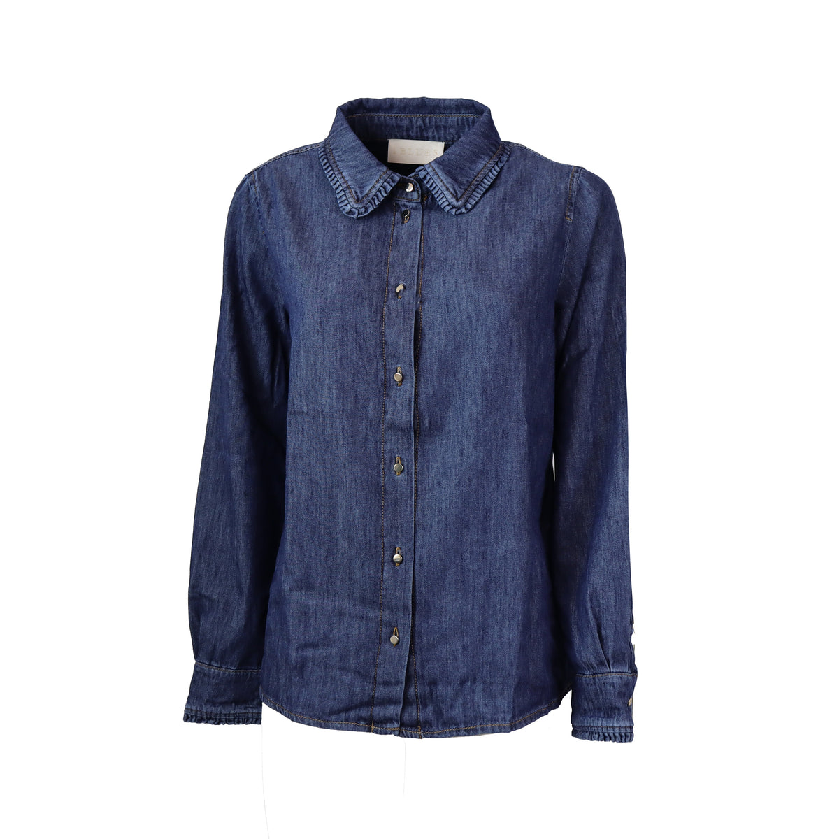 CAMICIA BUSSOLA IN DENIM BLU JEANS