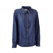 CAMICIA BUSSOLA IN DENIM BLU JEANS