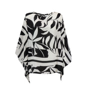 PONCHO TAMBUTO NERO E BIANCO